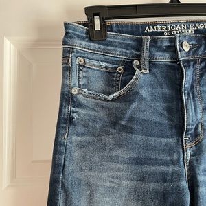 American Eagle Women’s Hi-Rise Crop Flare Jeans